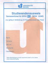 Studierendenausweis Siegen